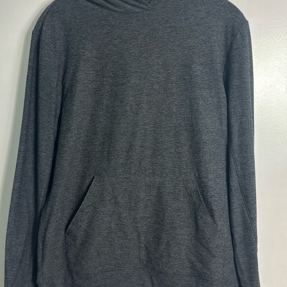 Outdoor Voices Men's Dark Grey Heather CloudKnit Pullover Hoodie Size Small - Picture 4 of 9